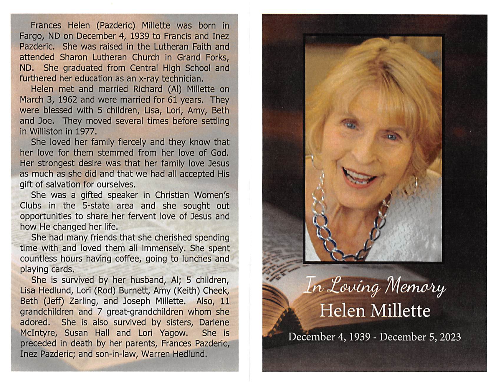 Frances "Helen" Millette